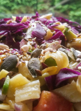 avokádós mangós tésztasaláta recept vegánblog