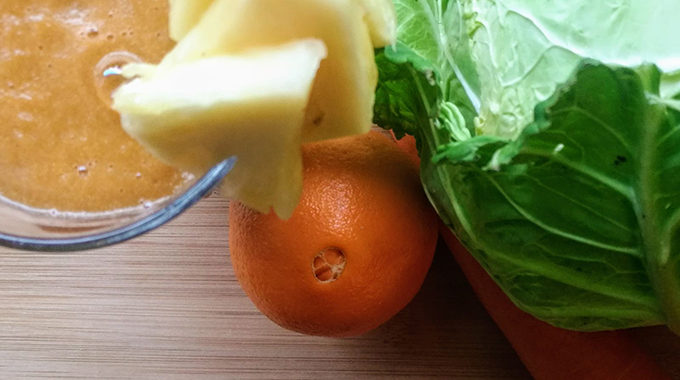 kel-ananász-narancs smoothie recept vegánblog