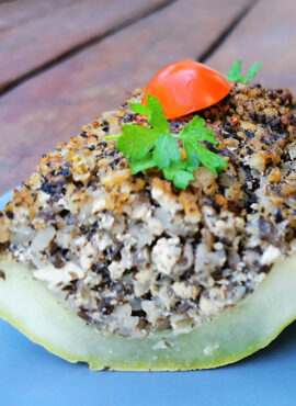 töltött tök recept vegánblog