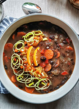 kubai feketebableves recept vegánblog