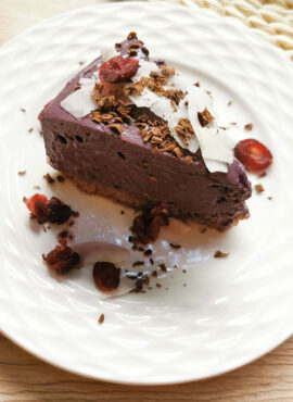 áfonyás sajttorta recept vegánblog