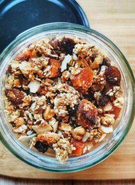 aszalt-sárgabarackos-granola-vegánblog-recept