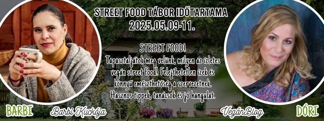 Vegán főzőtábor a street food szerelmeseinek a Vegán Blog rendezésében.