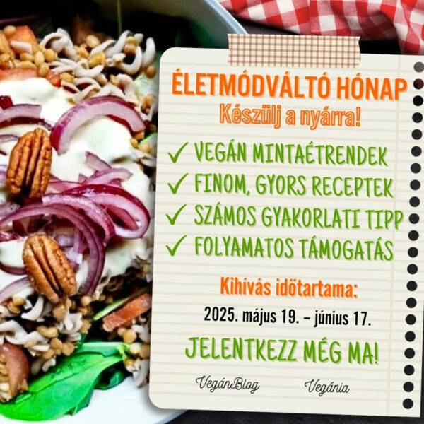 Vegán életmódváltó hónap májusban